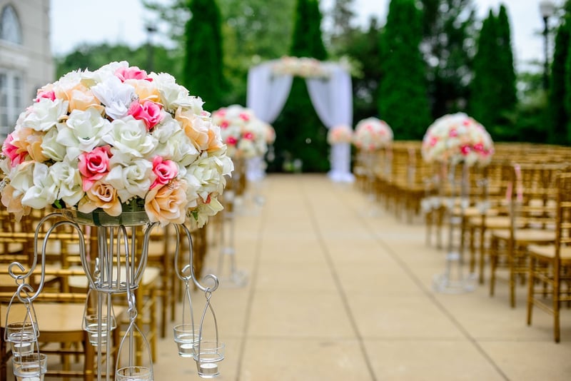 Garden Wedding Aisle